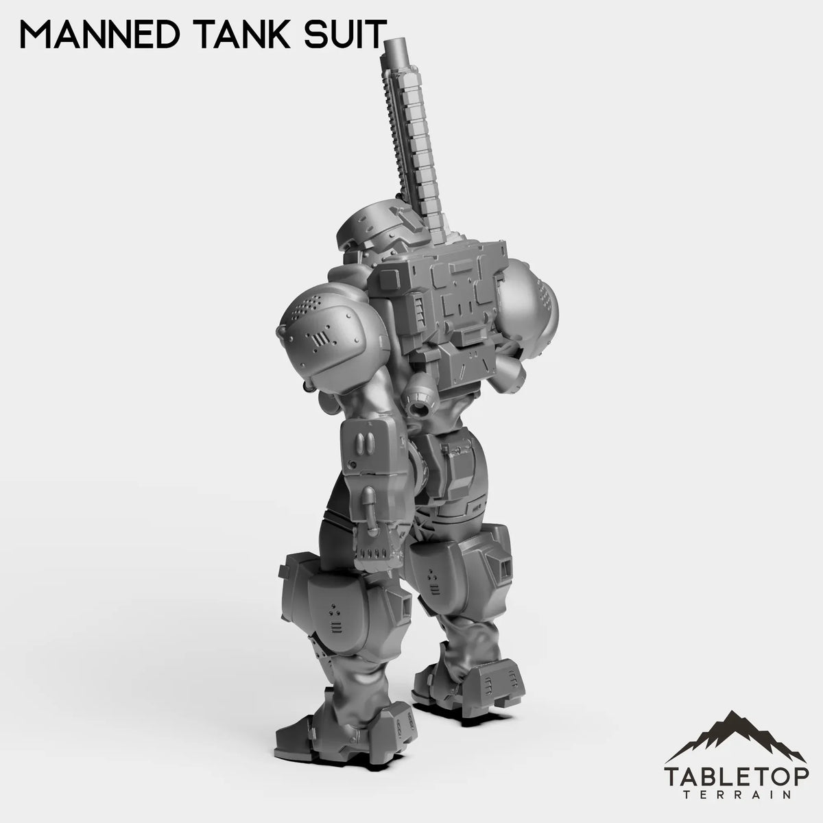 Tabletop Terrain Miniature Manned Tank Suit