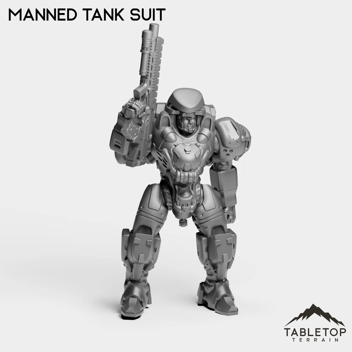 Tabletop Terrain Miniature Manned Tank Suit