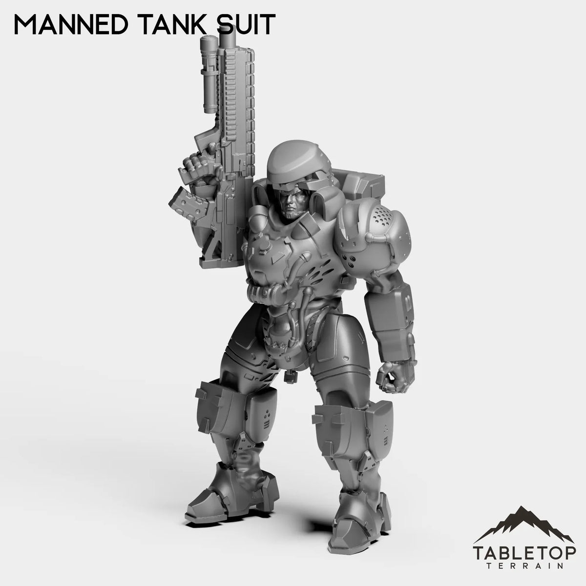 Tabletop Terrain Miniature Manned Tank Suit