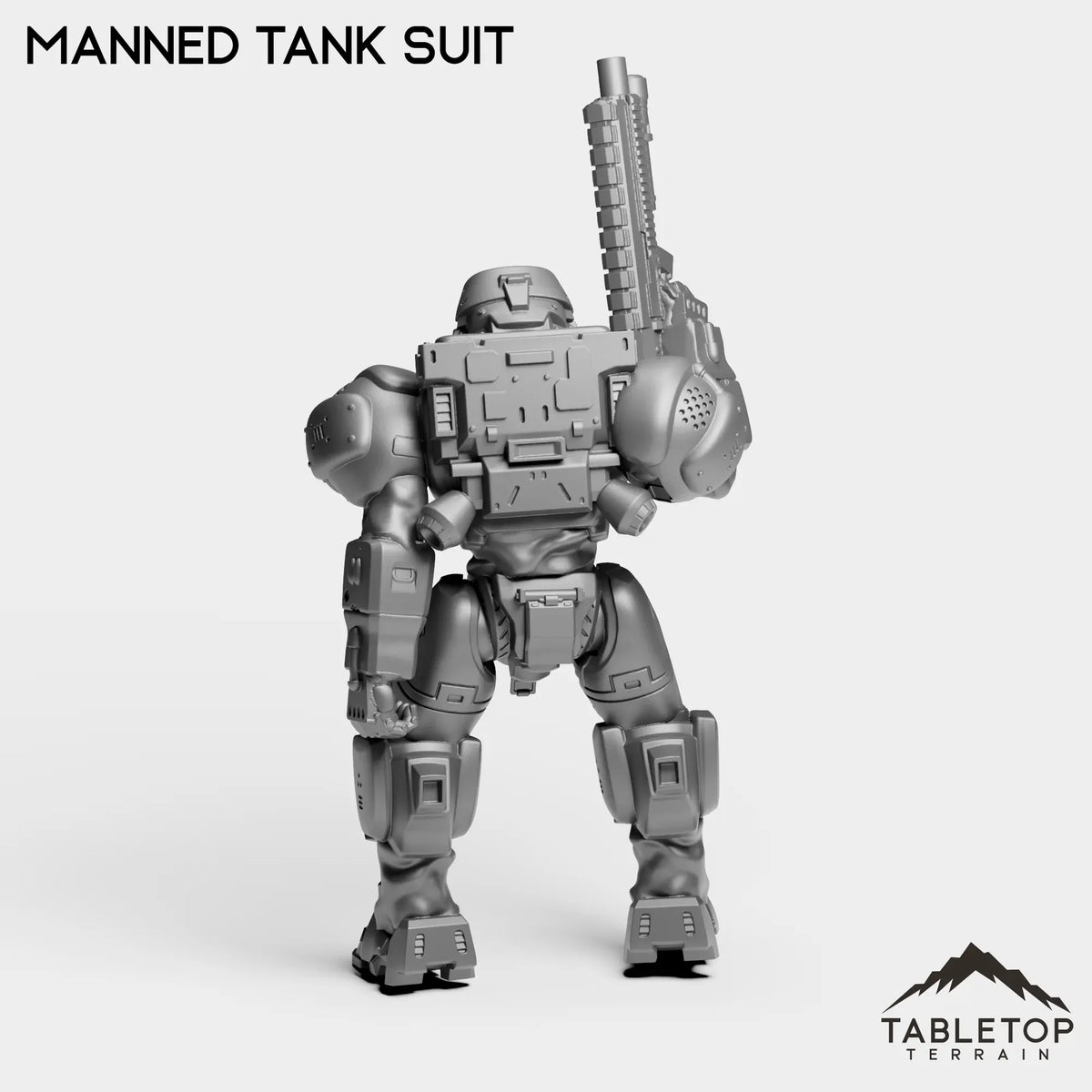 Tabletop Terrain Miniature Manned Tank Suit