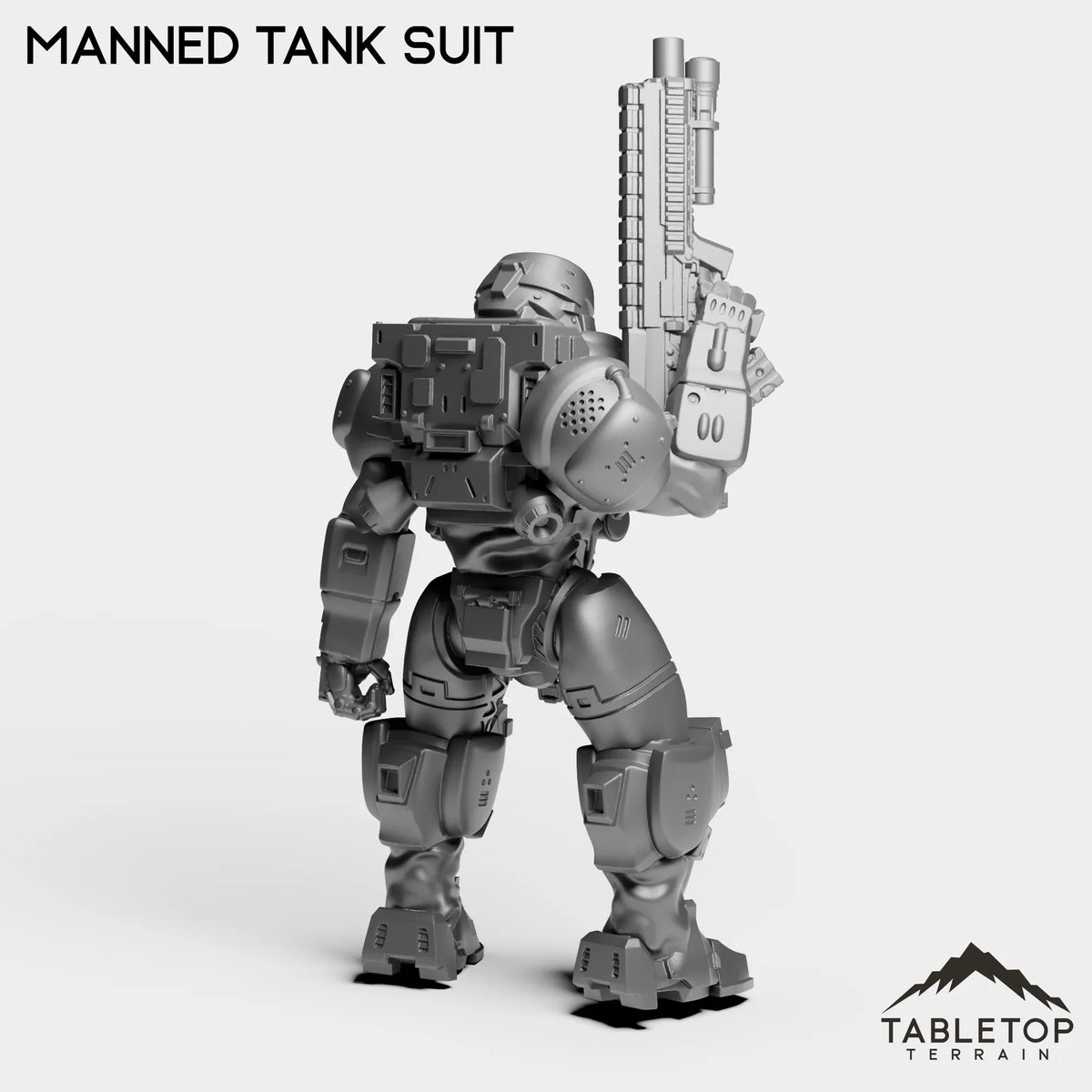 Tabletop Terrain Miniature Manned Tank Suit