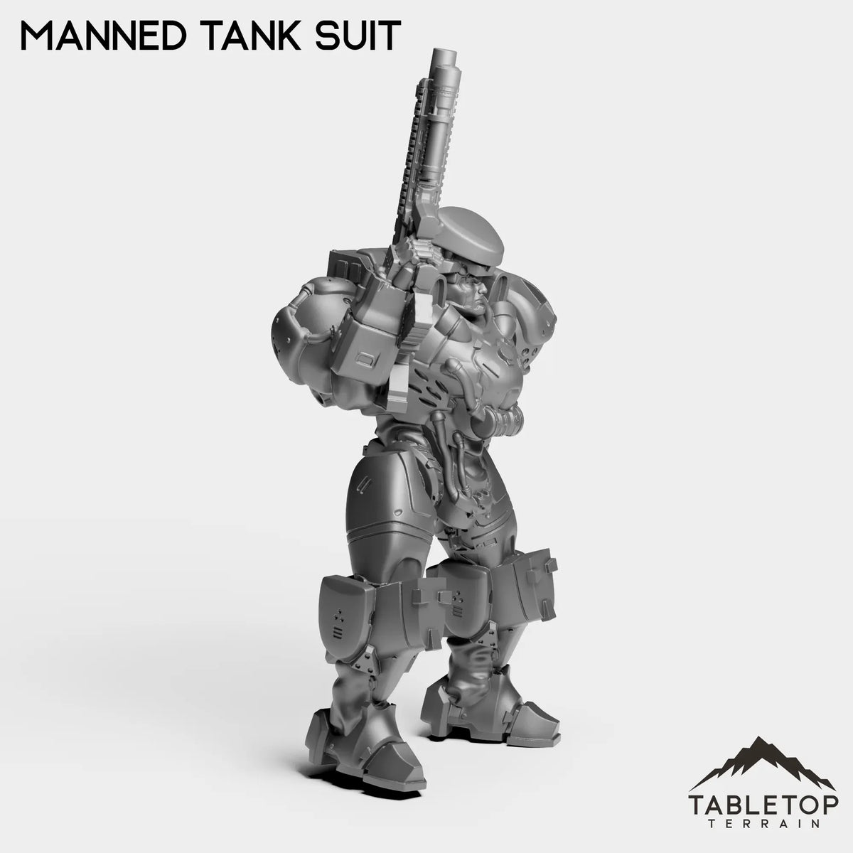 Tabletop Terrain Miniature Manned Tank Suit