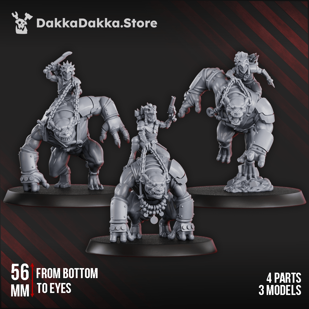 Tabletop Terrain Miniature Mar-Duk Tribe Furybeasts Squad (x3)