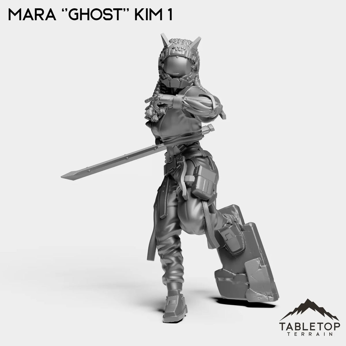 Tabletop Terrain Miniature Mara ''Ghost'' Kim