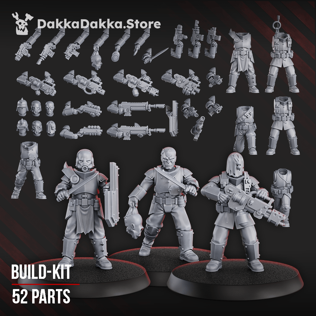 Tabletop Terrain Miniature Maverick Cultists (build kit)