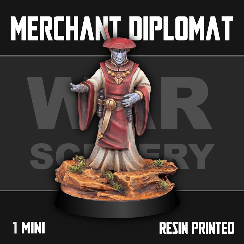 Tabletop Terrain Miniature Merchant Diplomat