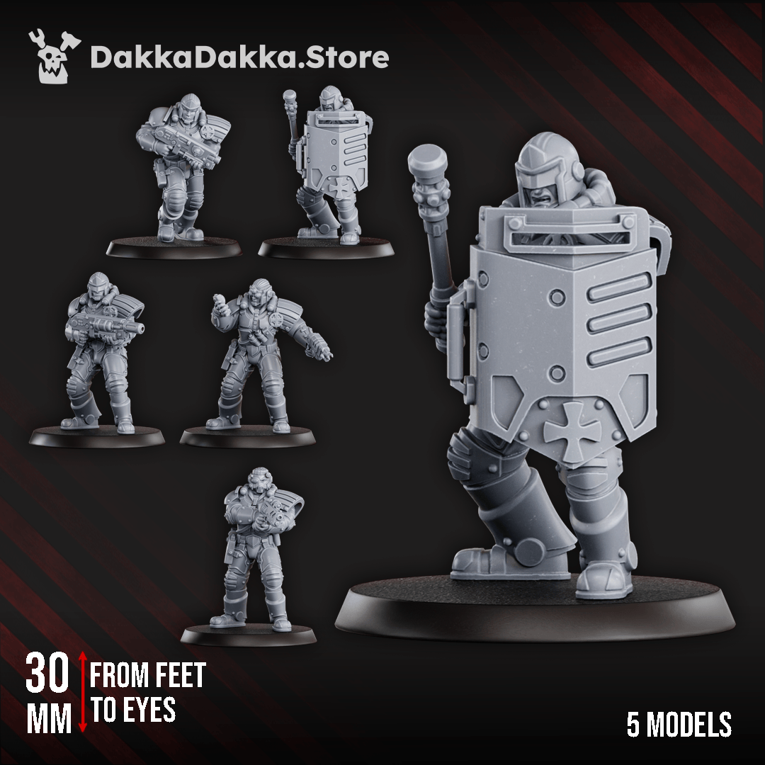 Tabletop Terrain Miniature Metal Militia Brigade (part 1)