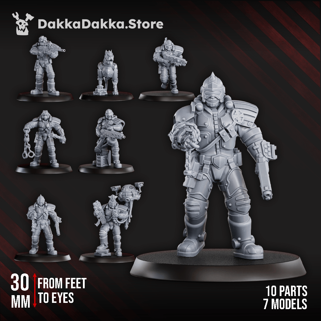 Tabletop Terrain Miniature Metal Militia Brigade (part 2)