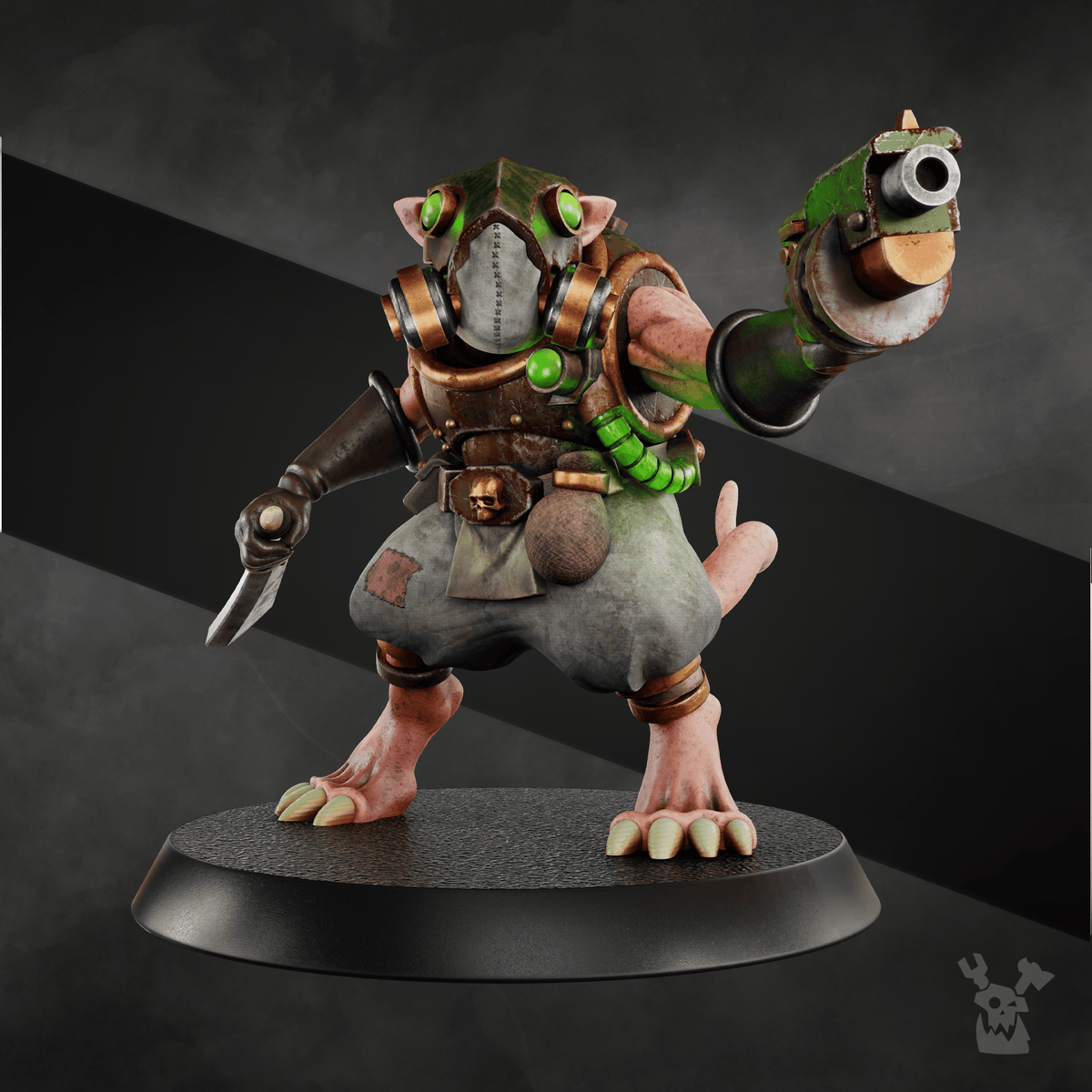 Tabletop Terrain Miniature Miner Rat