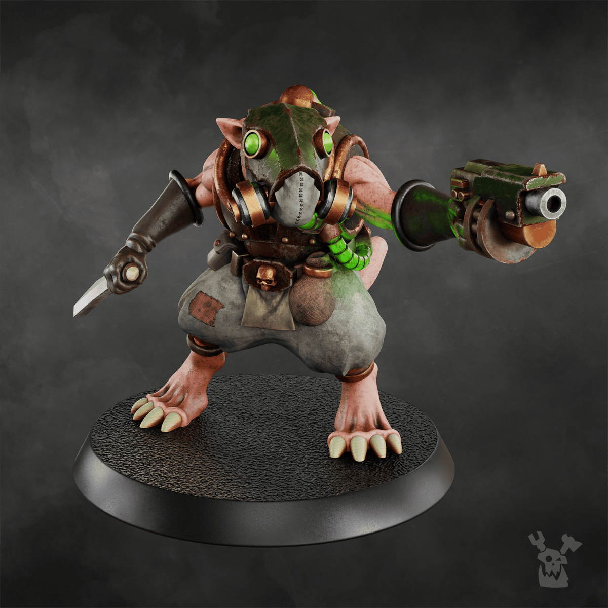 Tabletop Terrain Miniature Miner Rat