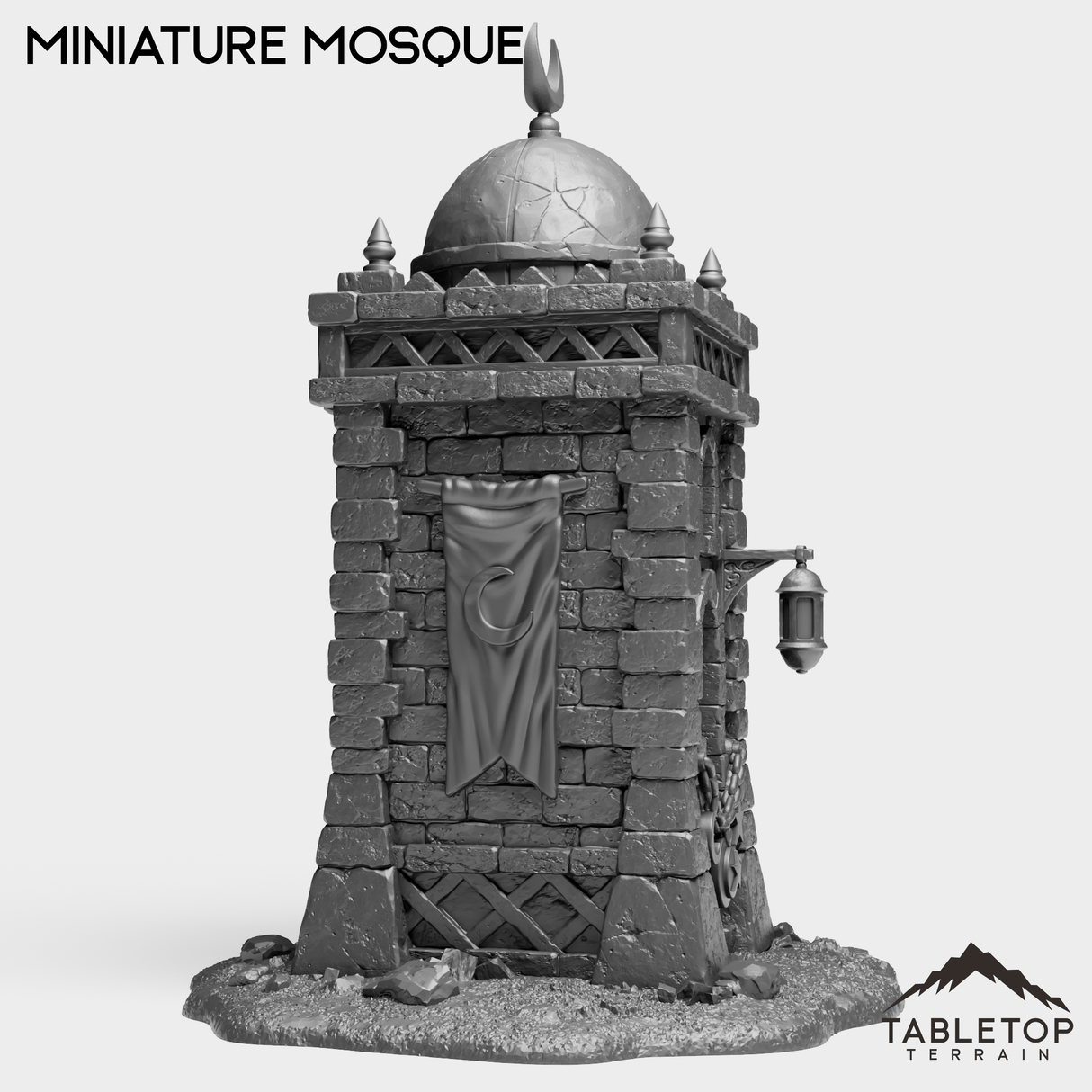Tabletop Terrain Miniature Miniature Mosque - Grimdark Terrain