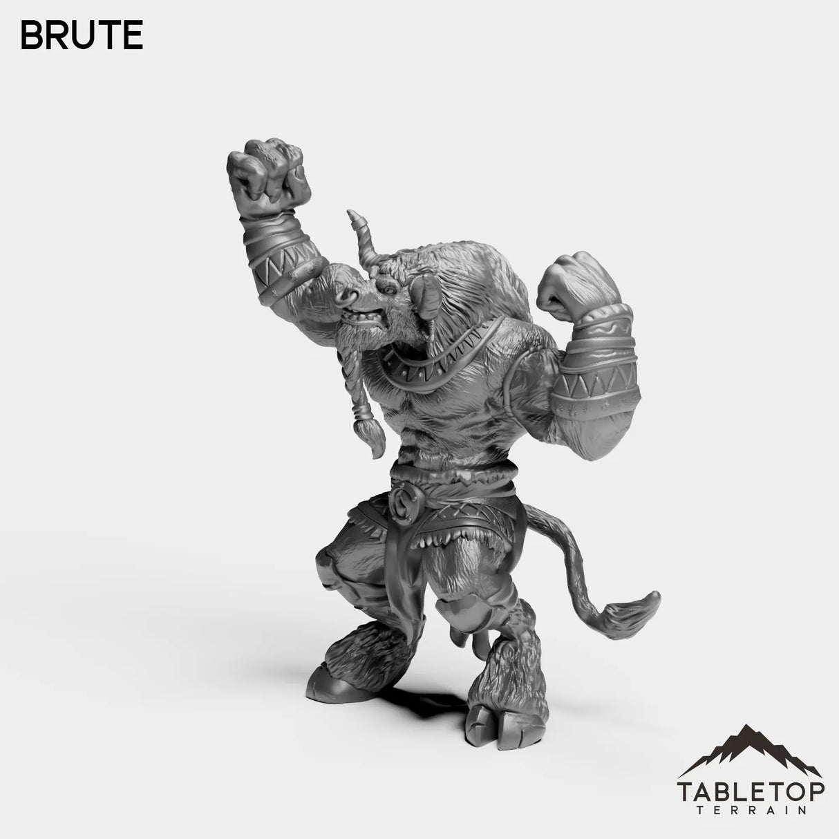 Tabletop Terrain Miniature Minotaur Brute