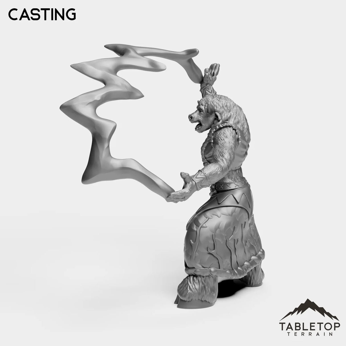 Tabletop Terrain Miniature Minotaur Druid Female