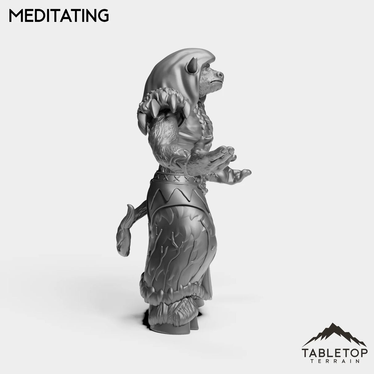 Tabletop Terrain Miniature Minotaur Druid Female