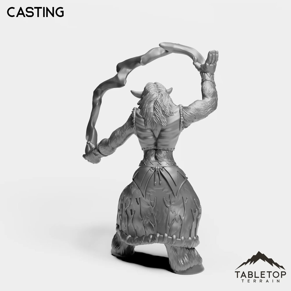 Tabletop Terrain Miniature Minotaur Druid Female