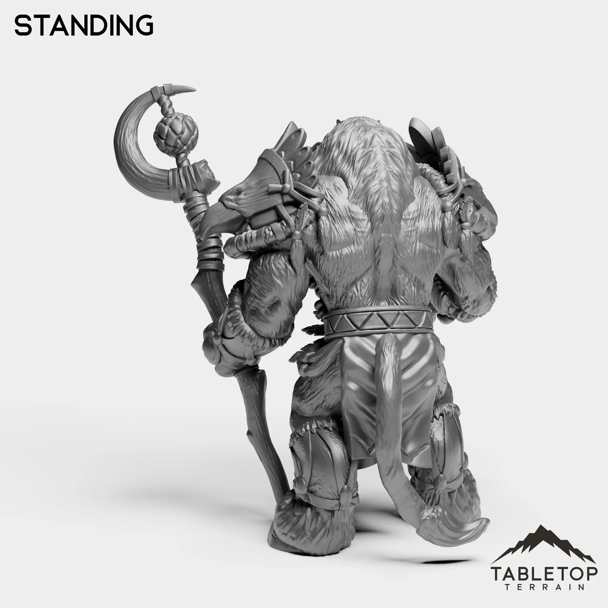 Tabletop Terrain Miniature Minotaur Heritage Druid