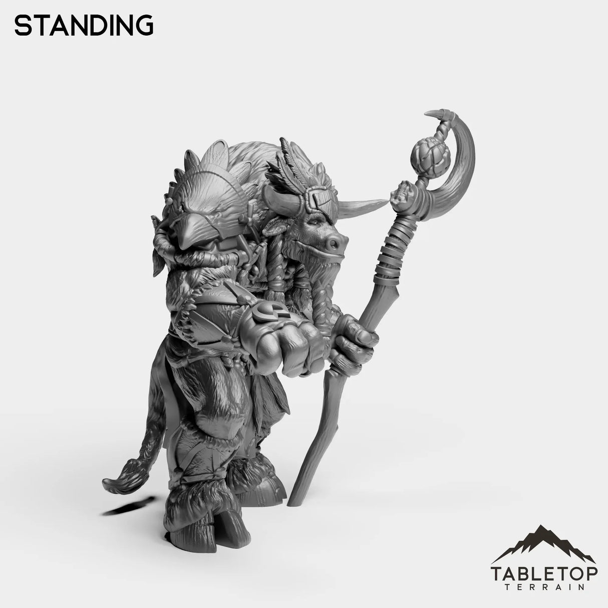 Tabletop Terrain Miniature Minotaur Heritage Druid