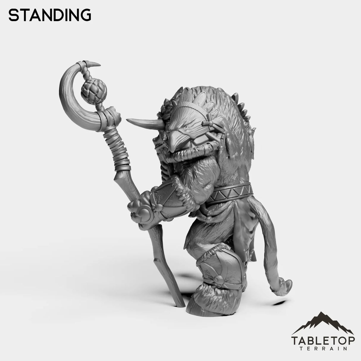 Tabletop Terrain Miniature Minotaur Heritage Druid