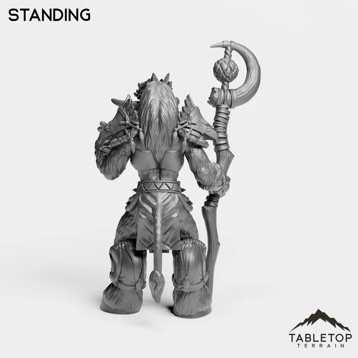 Tabletop Terrain Miniature Minotaur Heritage Druid Female