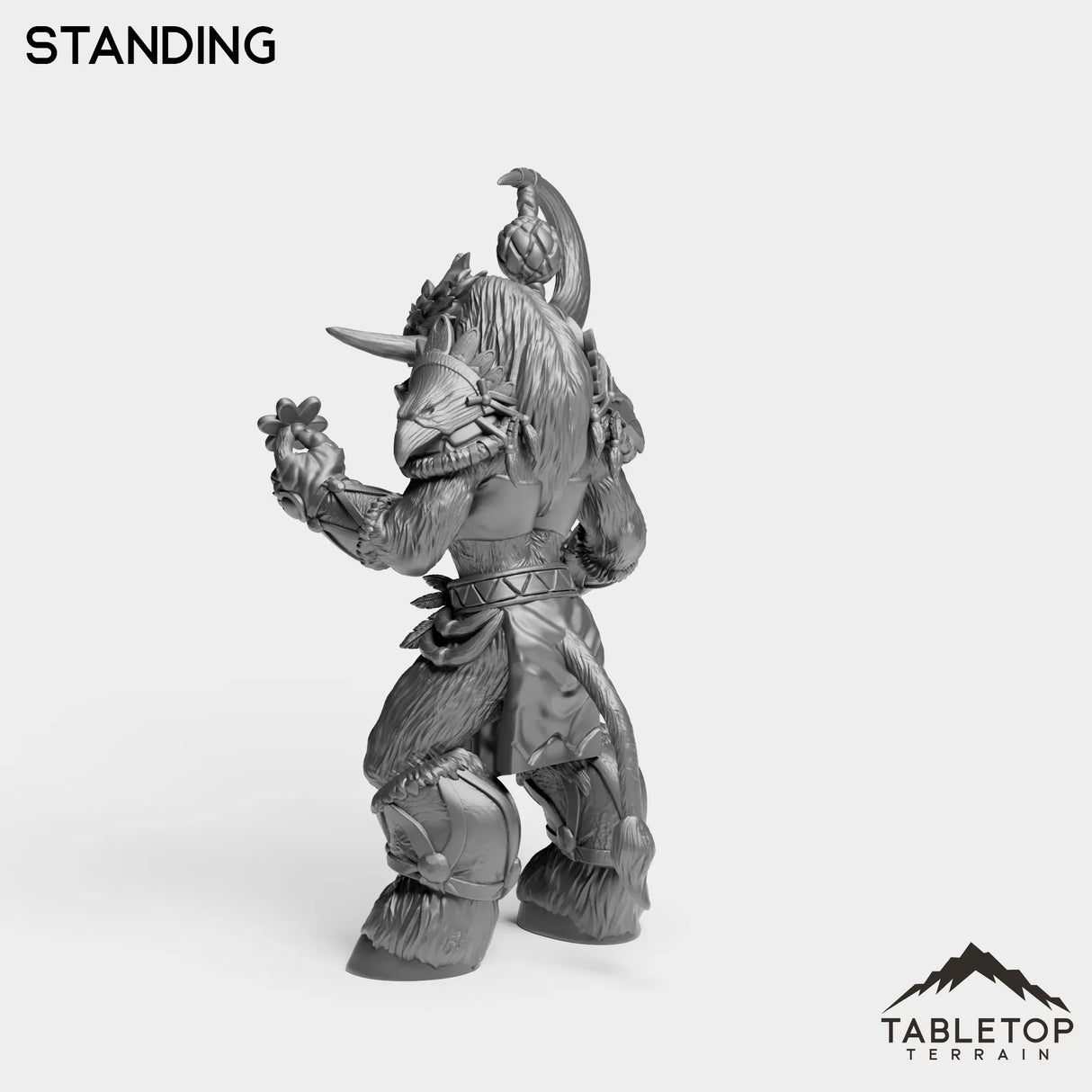 Tabletop Terrain Miniature Minotaur Heritage Druid Female