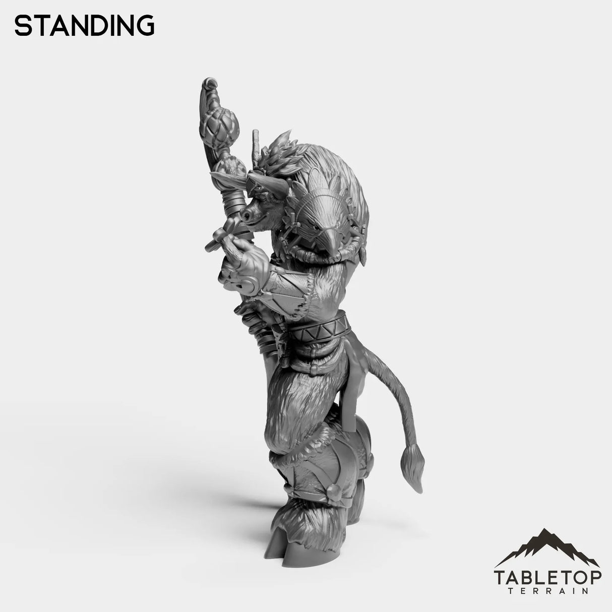 Tabletop Terrain Miniature Minotaur Heritage Druid Female