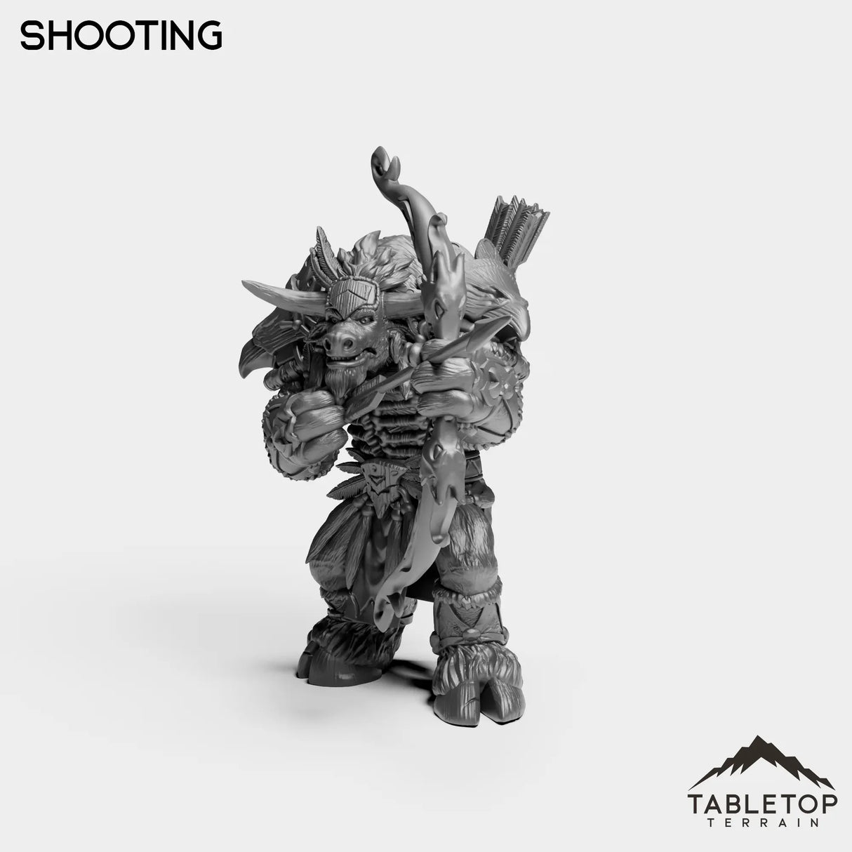 Tabletop Terrain Miniature Minotaur Heritage Hunter