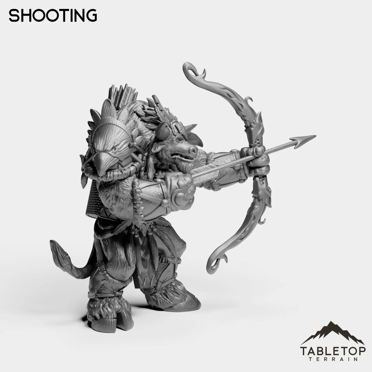 Tabletop Terrain Miniature Minotaur Heritage Hunter