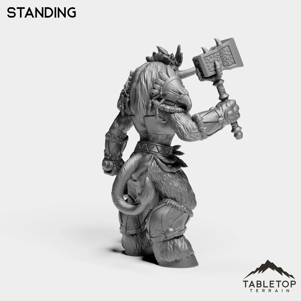 Tabletop Terrain Miniature Minotaur Heritage Warrior Female