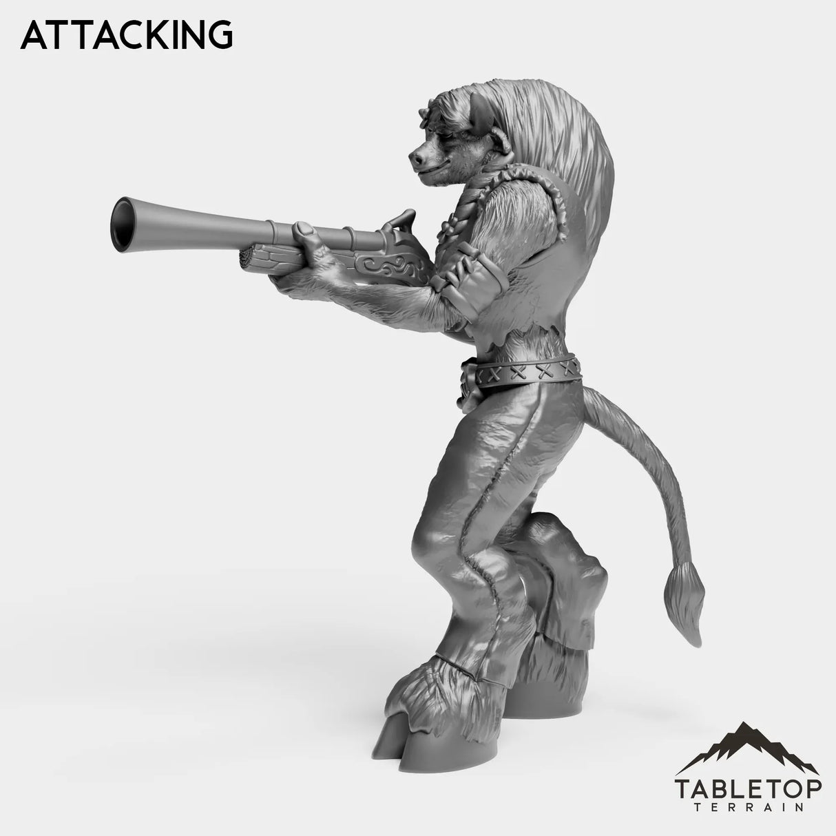 Tabletop Terrain Miniature Minotaur Hunter Starter Female