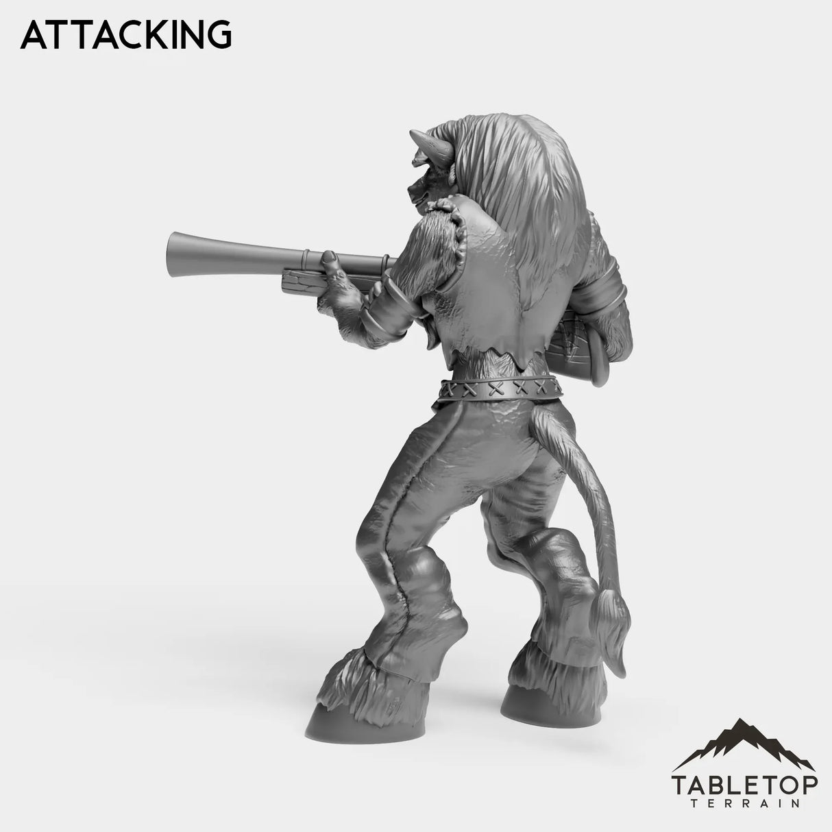 Tabletop Terrain Miniature Minotaur Hunter Starter Female
