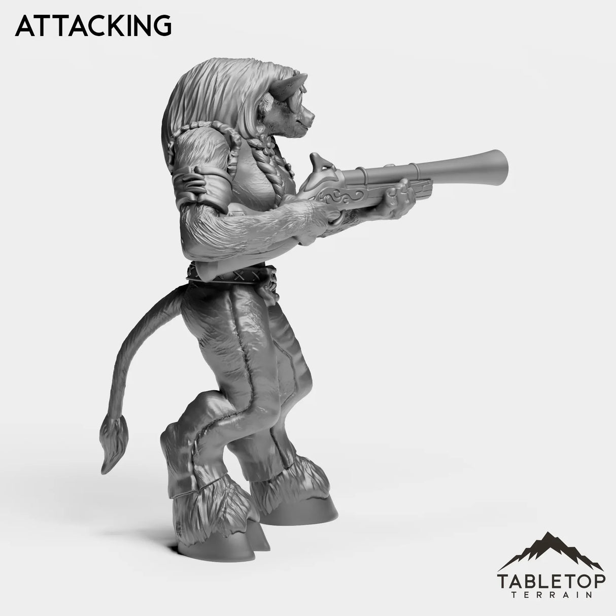 Tabletop Terrain Miniature Minotaur Hunter Starter Female