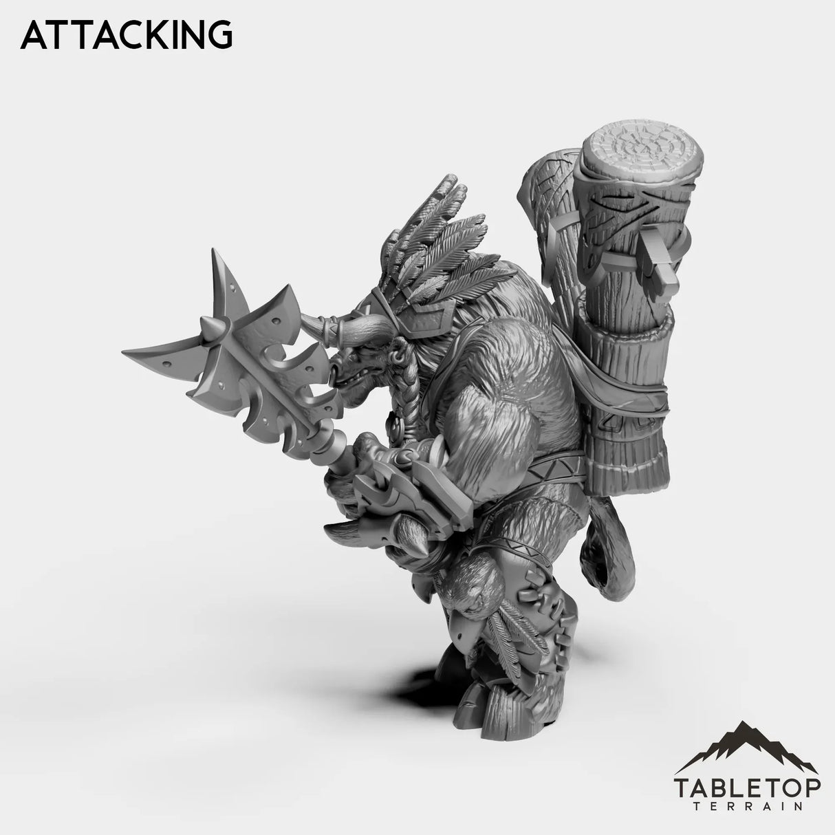 Tabletop Terrain Miniature Minotaur Leader