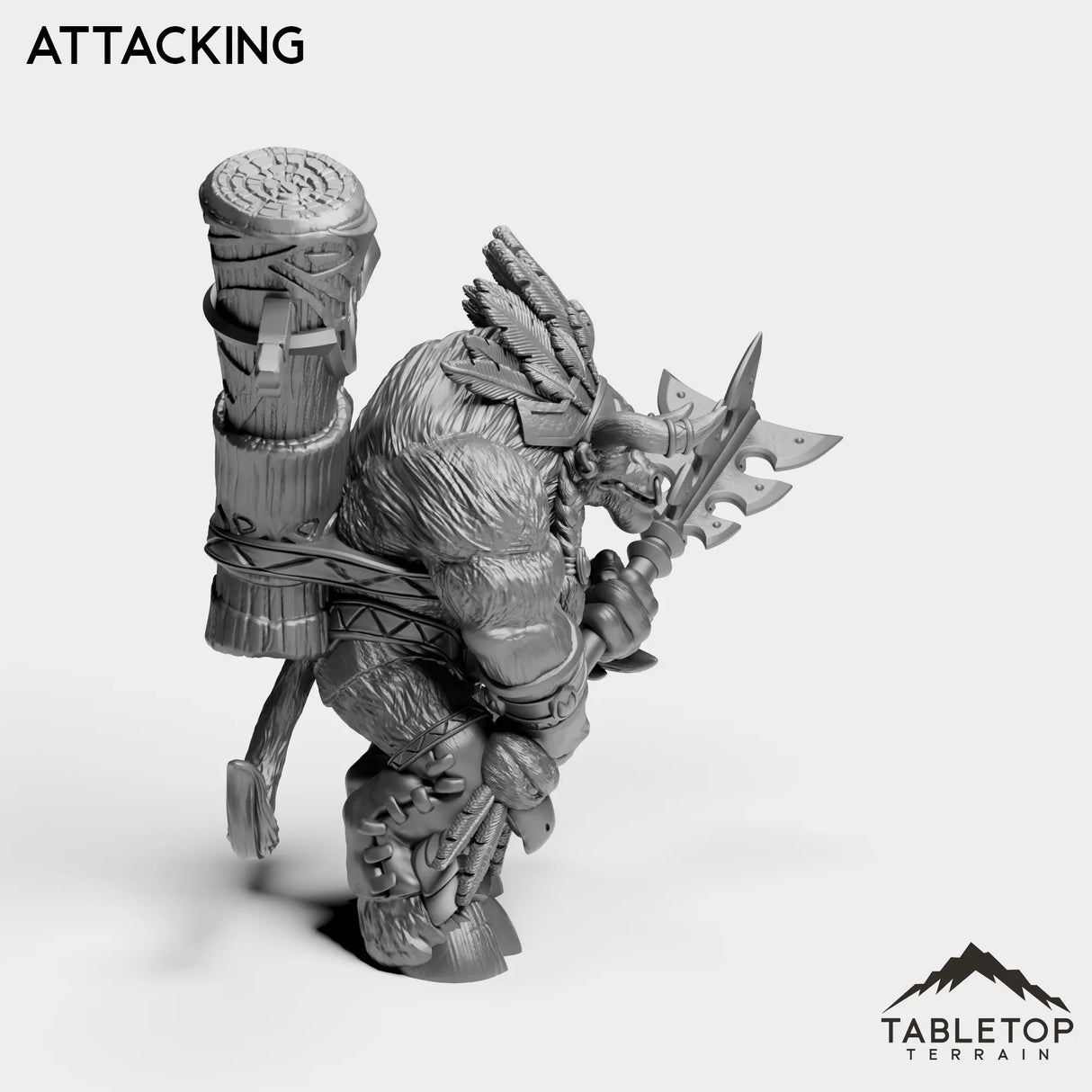 Tabletop Terrain Miniature Minotaur Leader