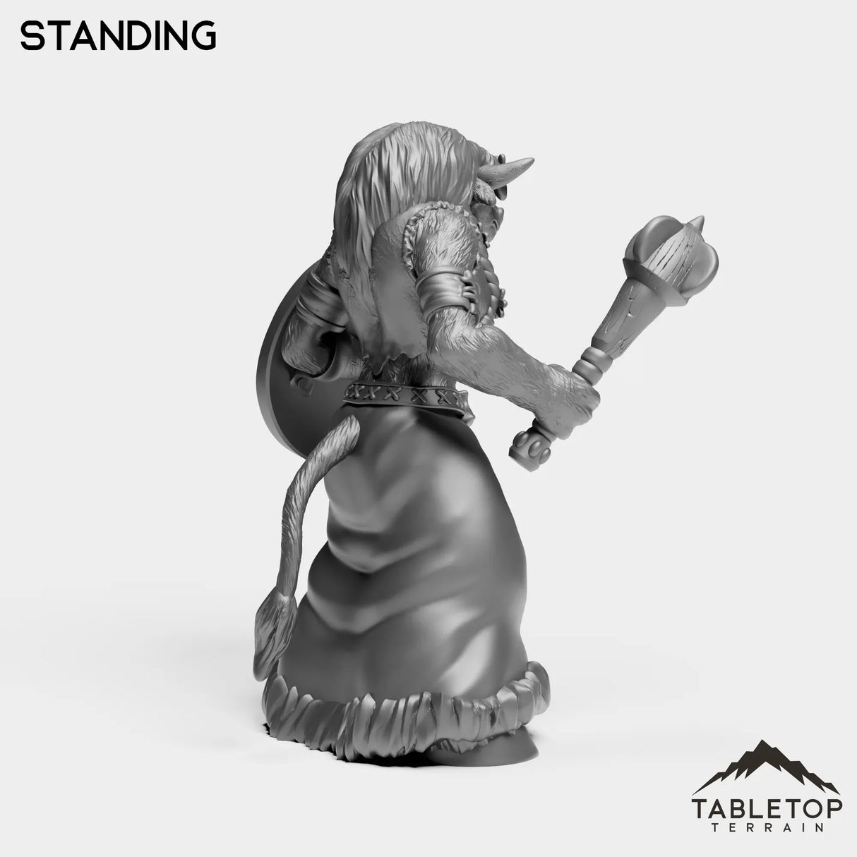 Tabletop Terrain Miniature Minotaur Shaman Starter Female
