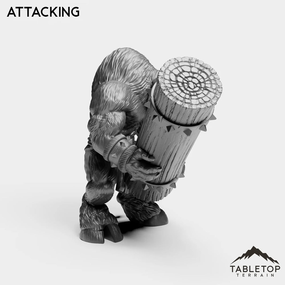 Tabletop Terrain Miniature Minotaur With Tree