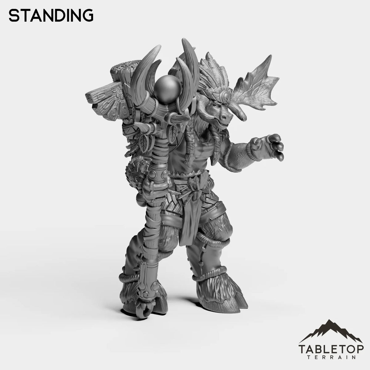 Tabletop Terrain Miniature Mountain Minotaur Caster