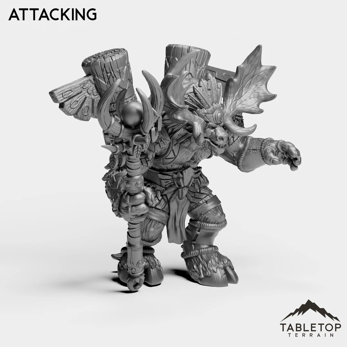 Tabletop Terrain Miniature Mountain Minotaur Caster