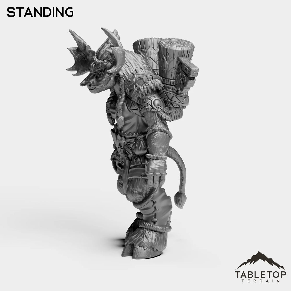 Tabletop Terrain Miniature Mountain Minotaur Female
