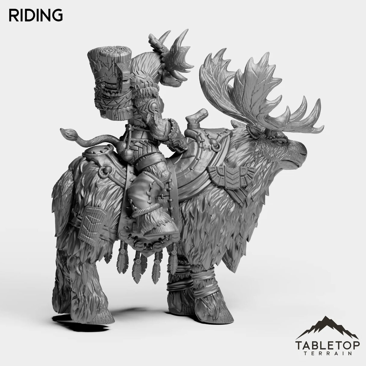 Tabletop Terrain Miniature Mountain Minotaur Female