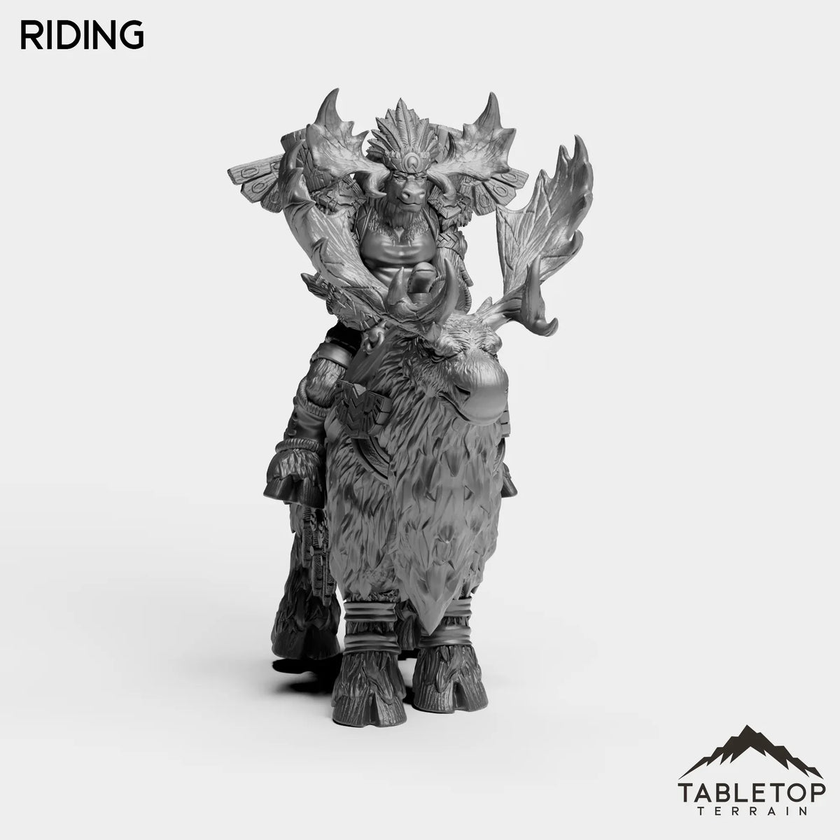 Tabletop Terrain Miniature Mountain Minotaur Female