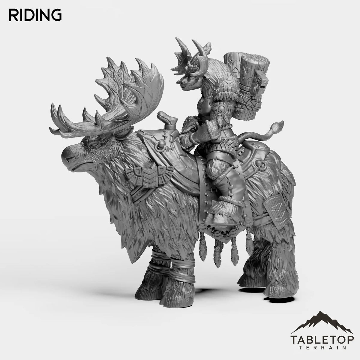 Tabletop Terrain Miniature Mountain Minotaur Female