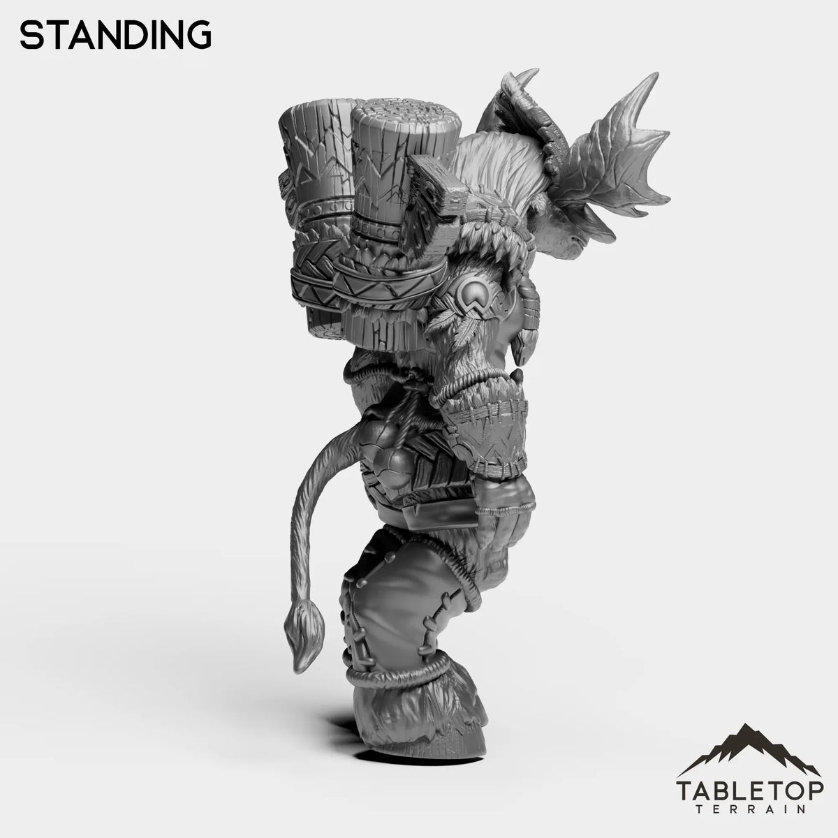Tabletop Terrain Miniature Mountain Minotaur Female