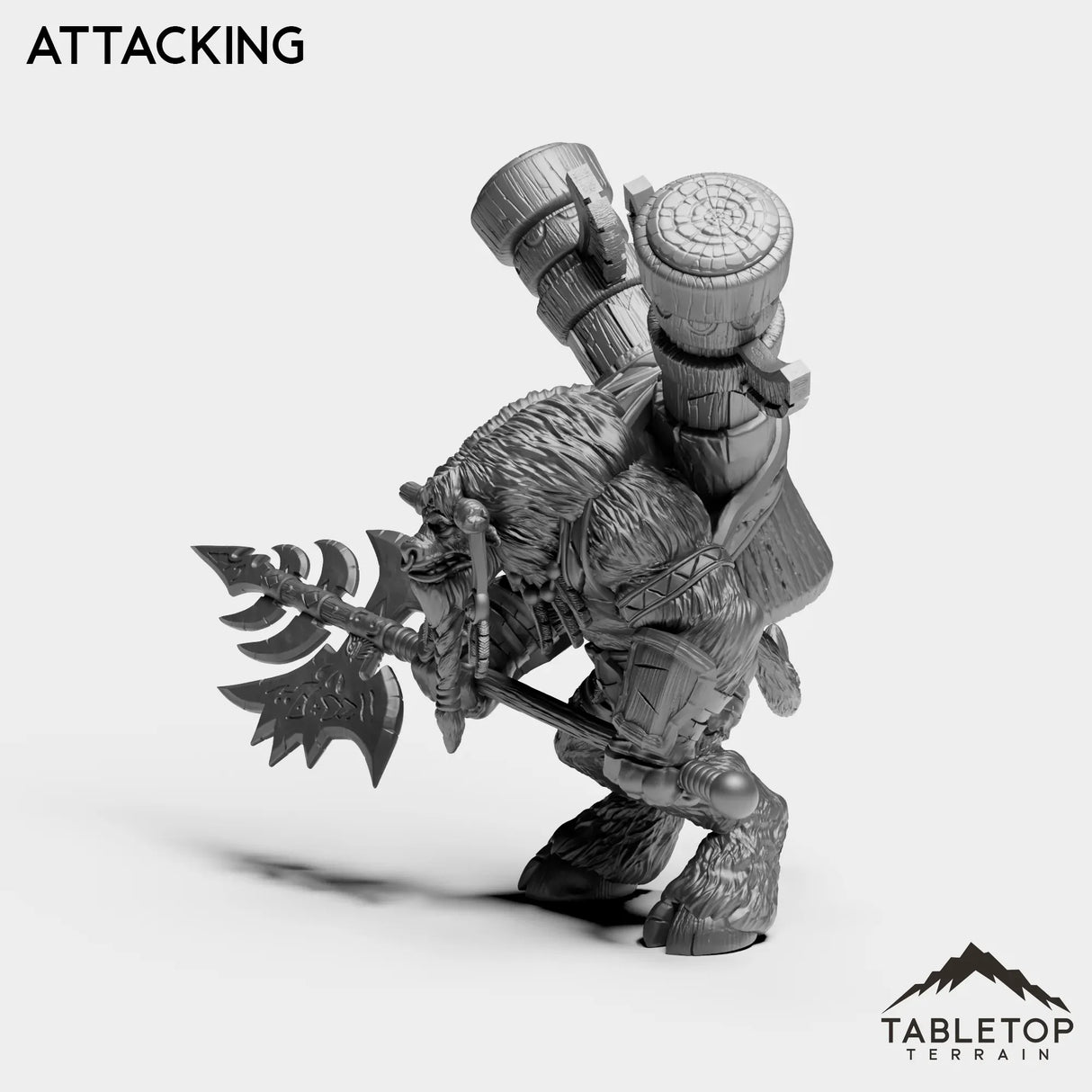 Tabletop Terrain Miniature Mountain Minotaur Leader