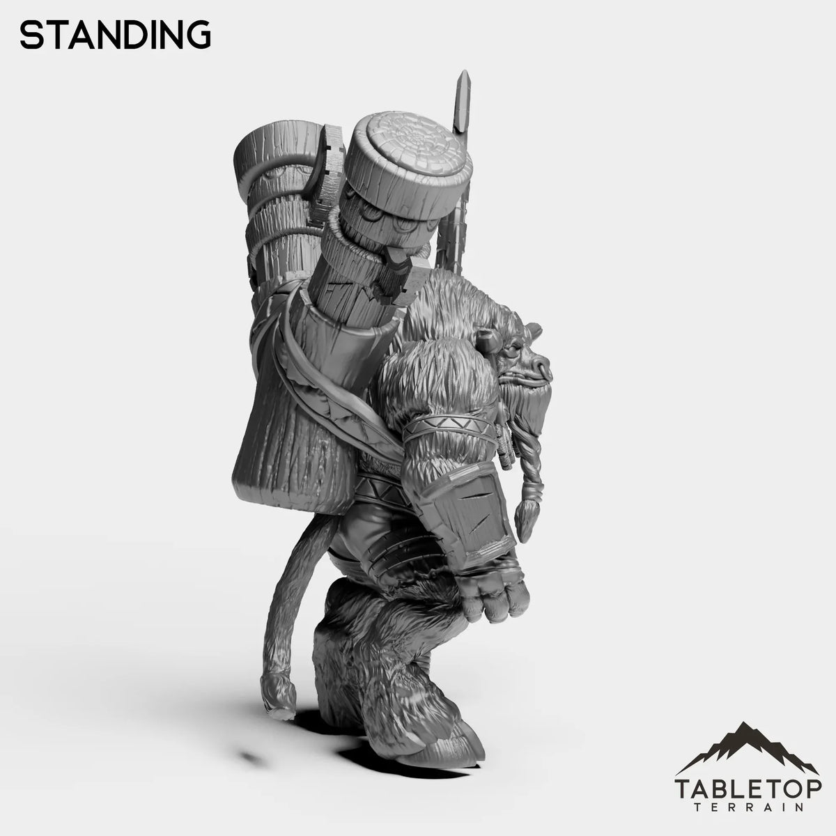Tabletop Terrain Miniature Mountain Minotaur Leader