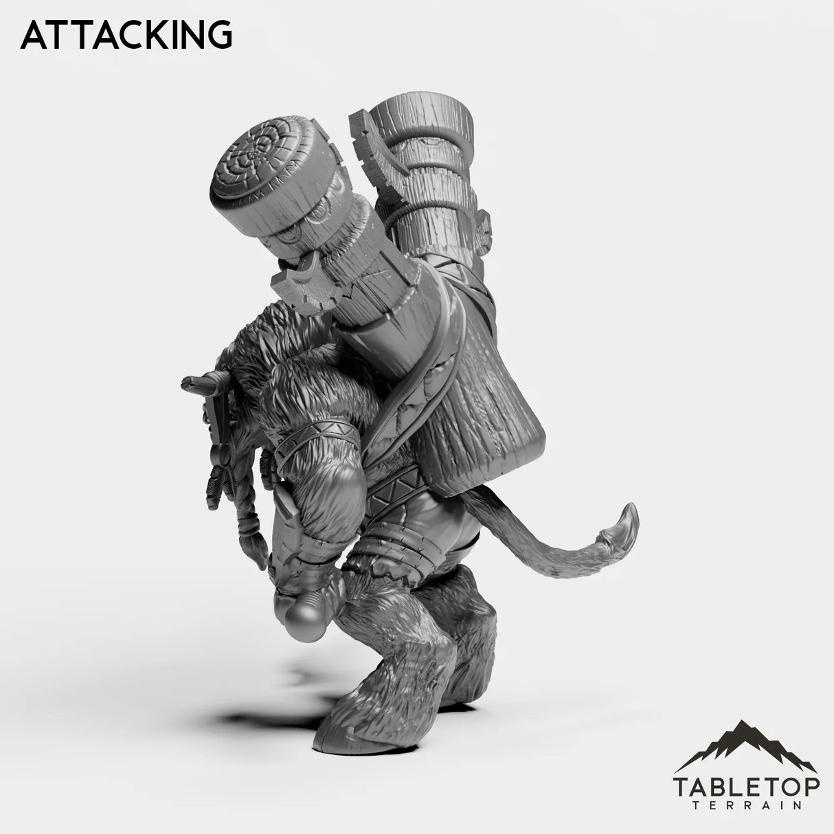 Tabletop Terrain Miniature Mountain Minotaur Leader
