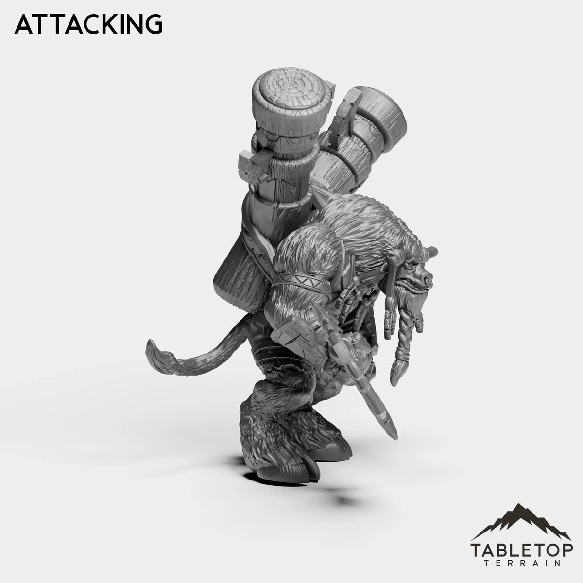 Tabletop Terrain Miniature Mountain Minotaur Leader