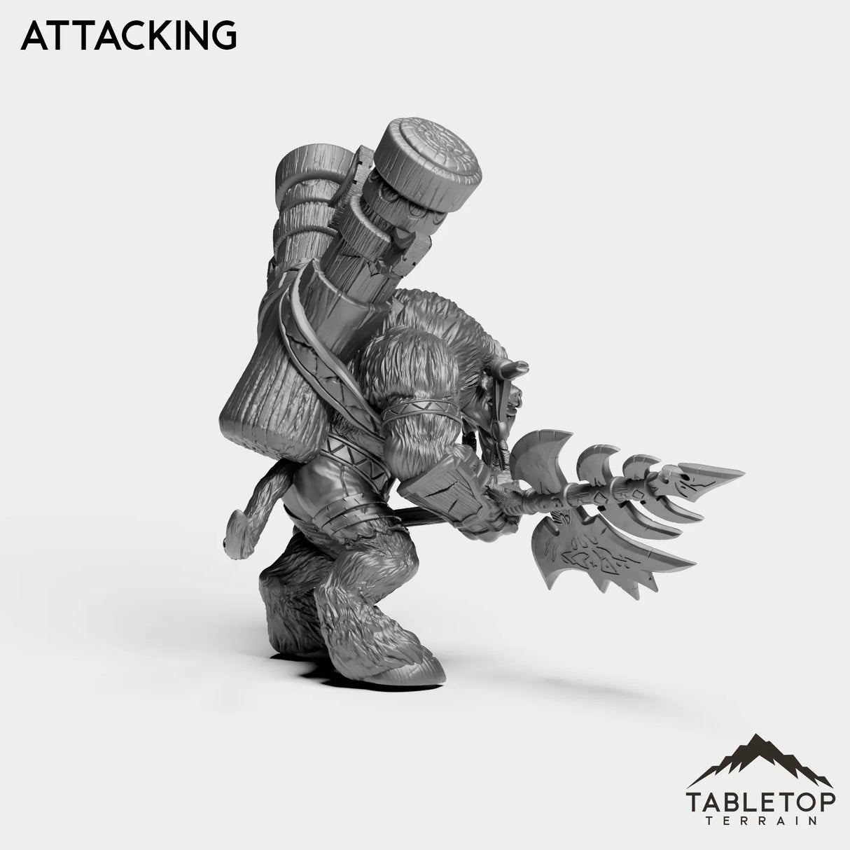Tabletop Terrain Miniature Mountain Minotaur Leader