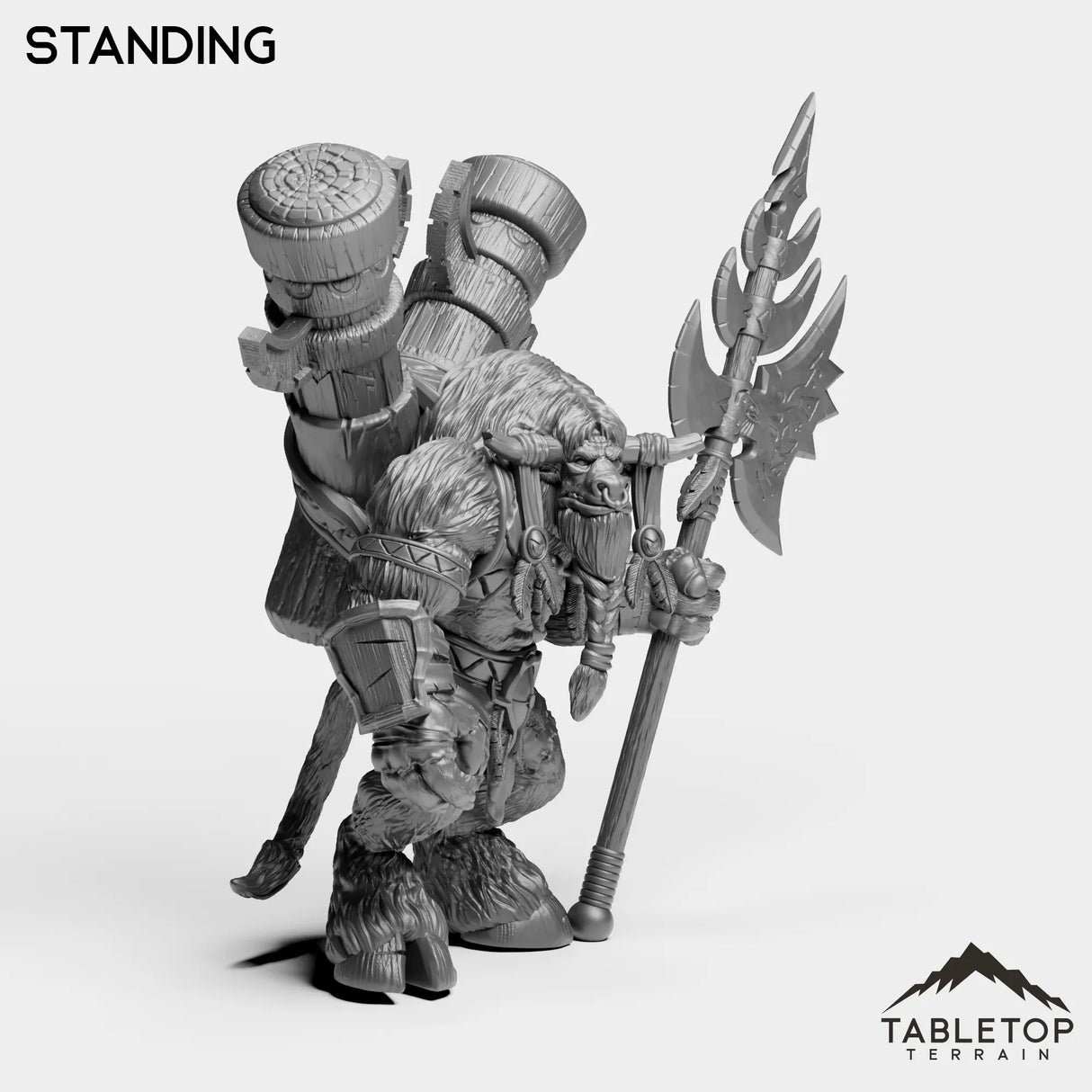 Tabletop Terrain Miniature Mountain Minotaur Leader