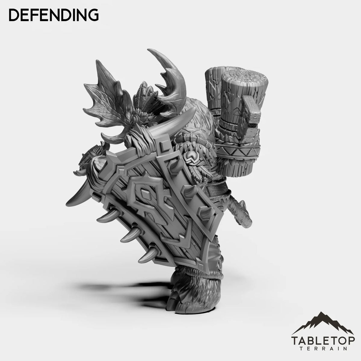 Tabletop Terrain Miniature Mountain Minotaur Warrior