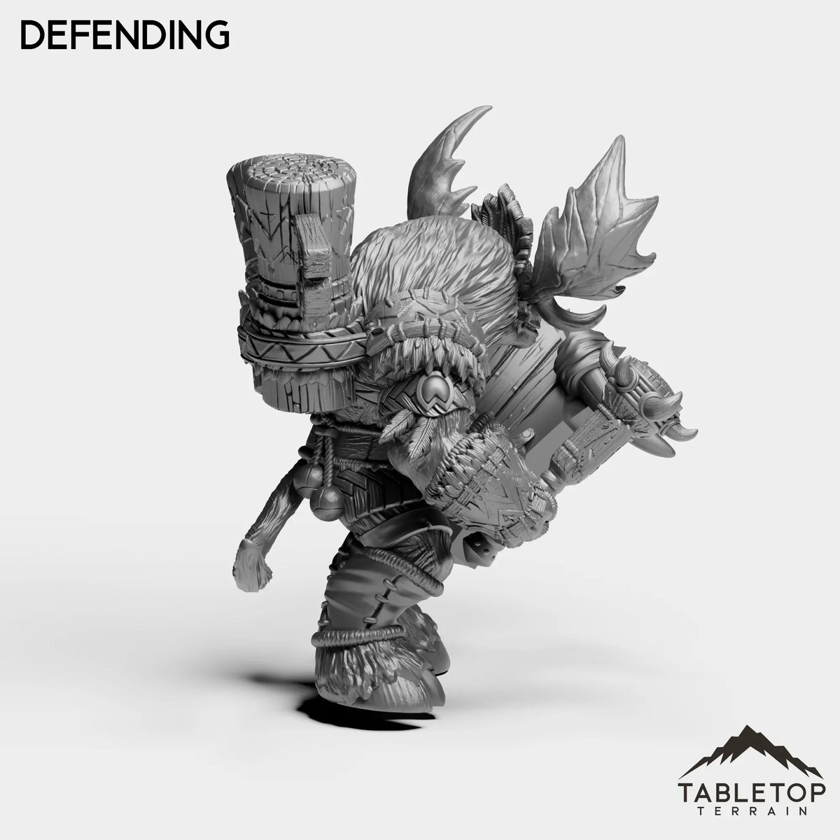 Tabletop Terrain Miniature Mountain Minotaur Warrior
